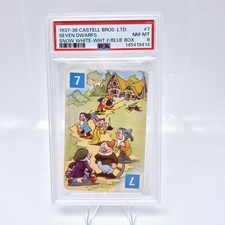 1937 Castell Bros Disney Snow White #7 The Seven Dwarfs PSA 8 Rookie Card picture