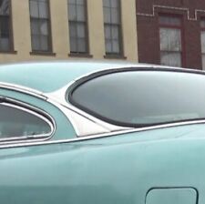 HTF 1954 Hudson Hornet B Pilar Rear Window Stainless Moulding Pair LH Rh picture