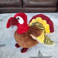 Webkinz Ganz Gobbler Turkey Stuffed Animal Plush Fall Thanksgiving Table Decor picture