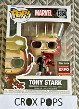 TONY STARK EXPO MARVEL 1354 Funko Pop Vinyl New in Mint Box + Protector picture