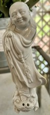 Vintage Antique Blanc de Chine Buddha Figurine Standing on Frog picture