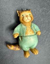 Beatrix Potter Tom Kitten Cat Toriart Anri Italy Christmas Ornament 1980 FWarne picture