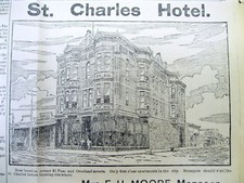 1890 El Paso TEXAS newspaper with illustrated ad EL PASO HOTEL frm 125 years ago picture