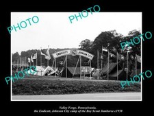 OLD POSTCARD SIZE PHOTO VALLEY FORGE PA ENDICOTT JOHNSON CITY SCOUT CAMP c1950 picture