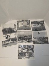  Black and White LOT Of 7 Photographs Random Houses Cities Places Old Photos picture