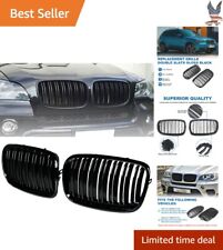 Glossy Black Grille for BMW X5 E70 X6 E71 - Sleek Design, Perfect Fit, Durable - picture