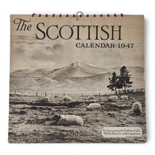 Vintage 1947 Scottish Highlands Calendar Art Raphael Tuck Sons Complete Unused picture