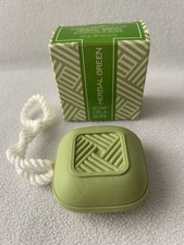 Vintage Avon Bubble Bath Herbal Green Soap On A Rope 5 Ounce NOS picture