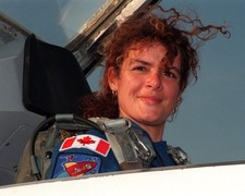 1999 NASA STS-96 Astronaut Julie Payette - 8x10 Photo On 8.5x11 #1442 picture