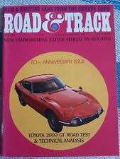 Road & Track Magazine June 1967 Toyota 2000 GT 20th ANNIVERSARY ISSUE MAGAZINE  picture