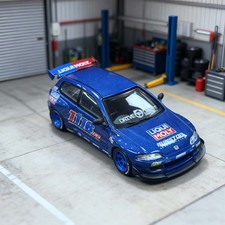 1:64 Civic EG6 1116 Auto Garage Wheel & Tire Model Car JDM Diecast Display picture