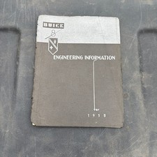 Original 1938 Buick Engineering Features Dealer Technical Data Manual Book picture