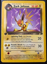 Wizards Pokémon Dark Jolteon Team Rocket 1st Edition 38/82 English 2000 Arita picture