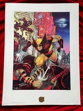 1989 Bad Night for Ninjas WOLVERINE Jim Lee SIGNED Lithograph Print 1167/2500 picture
