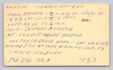 Ham Radio QSL KN2UXE W4HTD Buffalo NY 1956 DX-35 BC455B Postcard Stamp picture