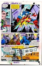 Original 1981 Colan Captain America Color Guide Art Page, Marvel Production Art picture
