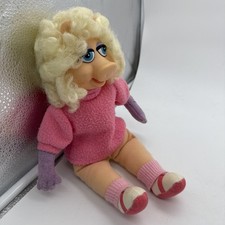 Vintage 1989 Jim Henson Muppets Miss Piggy Pink Missing Skirt picture