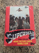 VINTAGE Superman II Topps Cards  Wax Box 36 Unopened Packs 1981, Not sealed picture