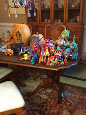 Prehistoric Dinosaur & Animal Toy Figurines Mixed Lot, Various Colors picture