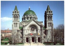 Exterior View of the Cathedral of Saint Louis Postcard picture