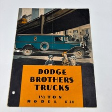 1931 Dodge Brothers F31 1½ Ton Truck Sales Brochure Panel Express Stake Original picture