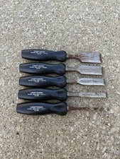 Craftsman 36859 -  5pc Wood Chisel Set MADE IN USA 1/4”, 1/2”, 3/4”, 1”, 1 1/4” picture