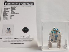 1981 Star Wars Vintage KENNER Loose Action Figure R2-D2 CAS Graded 80 WITH COA picture