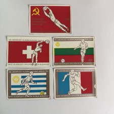 VTG Set 5 Matchbox Labels 1966 Football Soccer World Cup England FIFA picture