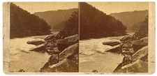 WEST VIRGINIA STEREOVIEW - New River Gorge - DH Anderson 1870s RARE picture