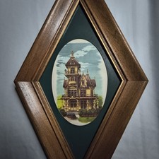 Diamond Framed Alice Smith Art Print Of The Carson Mansion In Eureka California picture