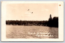 Parc de la Verendrye Rapid Lake Quebec Canada c1940 Real Photo RPPC picture