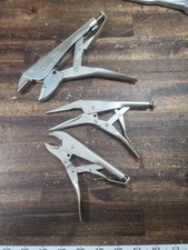USA Craftsman Locking Pliers Vise Grips 3 Pc 45342, 45349, 45343 Vintage picture