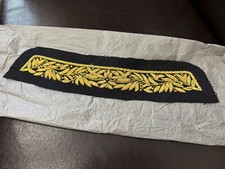 RARE Diplomatic uniform tunic collar GOLD BULLION wire handsewn UNMOUNTED UNIQUE picture