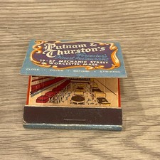 Vintage Putnam & Thurston Feature Restaurant Matchbook Full  Worcester, MA picture
