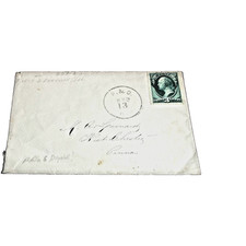1879 PARIS & DANVILLE RAILROAD RPO HANDLED ENVELOPE picture