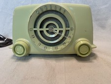 Vintage: Mid-Century Crosley Radio Bullseye Model 11-105-U Avocado Green Color picture