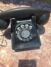 Vintage Black Rotary Western Electric Company  Desk Phone  Cracks. See Pics picture