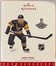 2017 Hallmark Sidney Crosby Stanley Cup Champs Penguins Christmas Ornament NIB picture