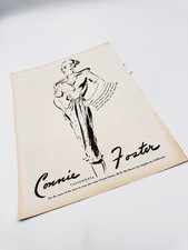Vintage 1940s Connie Foster California Fashion Print Ad 11x14 Mid-Century Art picture