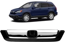 Front Upper  Grille Compatible With 2007 2008 2009 Honda CR-V Sport Front Chrome picture