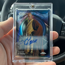 Topps 2026 Topps Chrome Star Wars Mace Windu #37 Samuel L. Jackson Auto picture