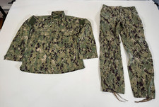 US Navy USN NWU Type III Working Uniform Jacket & Pants Medium Regular AOR2 picture