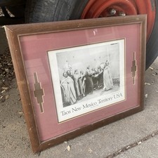 Vintage Taos New Mexico Territory Photograph Framed 22
