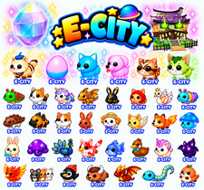 Gemstone Egg - Matcha Cat - Catte - Ballet Swan-Three Blind - Catte - Cattuccino picture