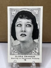 1922 American Caramel E123 Gloria Swanson 78 Movie Actors & Actresses Series 120 picture