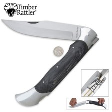 Giant Knife Huge Timber Rattler Scarab Lock Back Folder NEW - BIG MONSTER picture