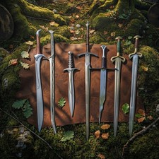 Set of 8 PCS Handmade Movie-Inspired Replica Fantasy Display Swords, Collection picture