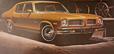 Vintage 1974 🚗 Pontiac Ventura Dealer Brochure, Gulfmist Aqua Compact Car Print picture