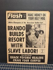 1973 July 3rd Confidential Flash Newspaper, Marlon Brando, Slave Labor  (VRN10B picture
