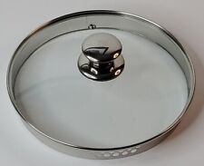 Clear Glass Pot Pan Lid Vented Strainer Inner Lip 7.63